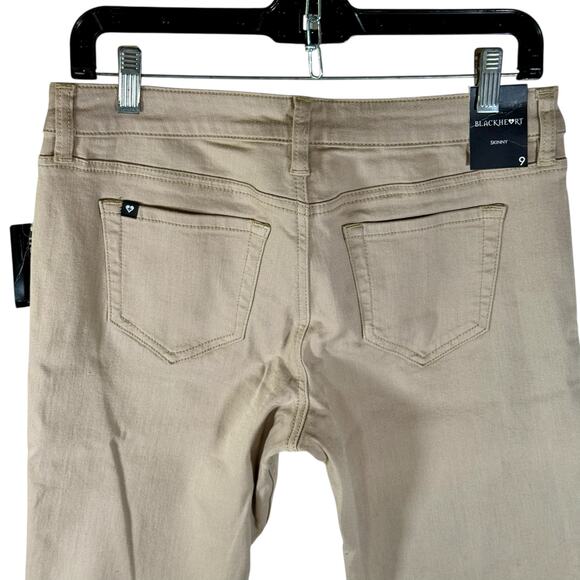 Blackheart Hot Topic NWT Women's Junior 9 Khaki Colored Skinny Jeans Stretch - Picture 9 of 11